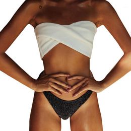 Split Swimsuits Flash Irregular Bikinis Set Women High-waisted Two Piece Swimsuit 2021 Girl Beach Bathing Suit Swimwear Biquinis Women's