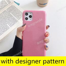 Fashion Designer Embroidered Phone Cases for iPhone 15 15pro 14 14pro 13 12 11 pro max Xs XR Xsmax Patent Leather Cellphone Cover with Samsung Note20 S22 S23 ultra