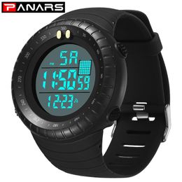 Watches Men Sports Watch Large Dial Waterproof Stop LED Alarm Clock Reloj Hombre For Digital Relgio Wristwatches