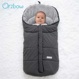 Orzbow Infant ct lope born Sleeping Bag For Baby Stroller Sleepsacks Footmuff Winter Warm Outdoor 0-12M 211025