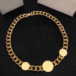 Fashion gold Chains necklace for mens and Women Party Wedding Lovers gift hip hop jewelry with box NRJ