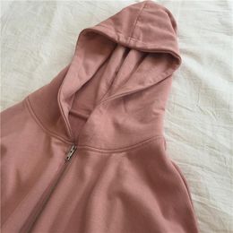 Women's Hoodies & Sweatshirts MD270 Beautiful White Pink Hoodie