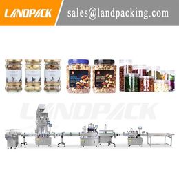 Landpack Industrial Equipment Automatic Granule Weighing Filling Capping Labelling and Sealing Machine Lines