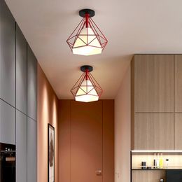 Modern LED teto luzes do vintage teto industrial lâmpada Shade retro loft plafonniers para sala de estar gaiola de cozinha home decor