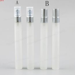 300 x 10ml Travel Mini Frost Glass Perfume Bottle with Aluminium Sprayer 1/3OZ Refillable Atomizer Fragrance Bottlegoods qty