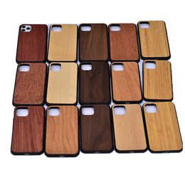 Cases Wooden Smartphone Cover Case Wood Shell For Iphone 12 13 pro max 11 XS XR Series