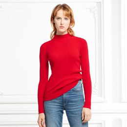 Marwin New-coming Autumn Winter Tops Turtleneck Pullovers Sweaters Primer shirt long sleeve Short Korean Slim-fit tight sweater Y0825