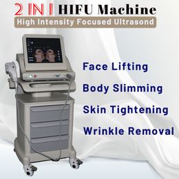 HIFU Ultrasond Body Shaping Machine Neck Wrinkle Removal Anti-Aging Skin Rejuvenation Home Use