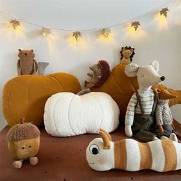 Pumpkin Shape Throw Pillow, Kids Room Decorative Cushion, Fairy Tale Soft Pillow Sofa Cushions 211203