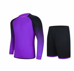 072 Long sleeved goalkeeper Shirt Customised service DIY Soccer Jersey Adult kit breathable custom Personalised services school team Any club football Shirts