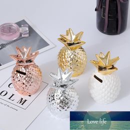 Nordic Style Pineapple Jewellery Modern Minimalist Handmade Ceramic Crafts Piggy Bank Creative Home Decoration Accessories Factory price expert design Quality