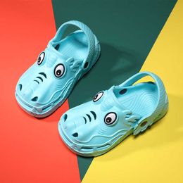 Summer children cartoon dragon slippers boys and girls beach hole shoes children non-slip bathroom barefoot sandals and slippers 210713