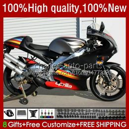 Body Kit For Aprilia RS-250 RSV250 RS RSV 250 RS250 RR R RS250R 95 96 97 24No.60 RSV250R RSV250RR 1995 1996 1997 RSV-250 RS250RR 95-97 Motorcycle Flat Black Fairing