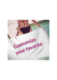 Customized Photo Logo Bath Towel Towels Bathroom for Adult Beach Towel Microfiber Shower Large Swimming Cover Quick Dry Under 10