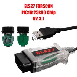 ELS27 Forscan Car Diagnostic Tool Green PCB PIC18f25k80 Chip For Mazda V2.3.7 Multi-Language Works ELM327&J2534 Pss-Thru