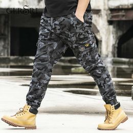 Gersri Joggers Men Cargo Pants Mens Military Camouflage Brand Pants Pure Cotton Men's Cargo Trousers Plus Size 5XL 6XL 7XL X0621