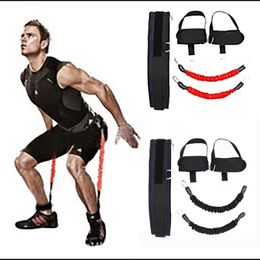 Fitness Bounce Trainer Leg Resistance Bands Trainers Rope Crossfit Jumping Strength Agility Strap Gym Equipment Elastic Home Sport Volleyball Jump Training Squat