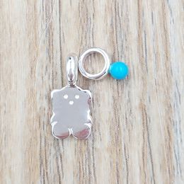 Pack Of Silver And Howlite Pendants 925 Sterling Silver Fits European bear Jewelry Style Gift Andy Jewel 912784540