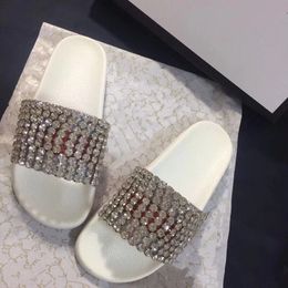 Shiny Diamond Slippers Summer Women's Outdoor Party Slippers Home Comfortable Flip-flops