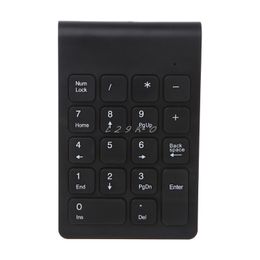 Portable 2.4G Wireless Digital Keyboard USB Number Pad 18 Keys Numeric Keypad