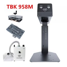 phone engraving UK - TBK 958M Laser Back Cover Separator Engraving Marking Machine Automatical Remove Glue Separating Mobile Phone Frame For iPhone