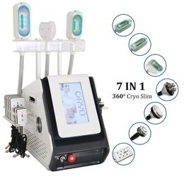 360 cryolipolysis fat burning cavitation machine rf vacuum skin tightening lipo laser cellulite reduce equipment 3 cryo handles