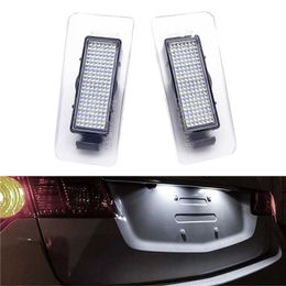 1 Pair of 18LEDs White Car LED Number Licence Plate Light 13.5V 3W Lamps Fit For Hyundai Elantra 2011-2012/ I30 Kombi 2012-2014