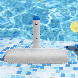 Professional 10-Inch Plastic Dust Collector Brush for Pool and Swimming - Algae Floor and Wall Handheld Tool with accessories