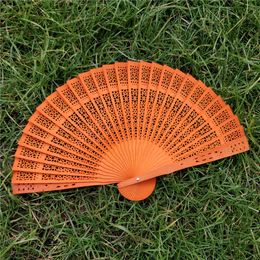 Party Supplies 100pcs Wood Fans Multicolor Showgirl Dance Fan Event Sunflower Pattern Bridal Personalised Sandalwood Folding Hand Wedding Favours Dancing Prop