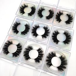 Novo 3D Falso Mink Eyelashes Espessura Longa Postura Falsa Wispy Lashes Volume Cílios Oferecer Private Logo Labe Service