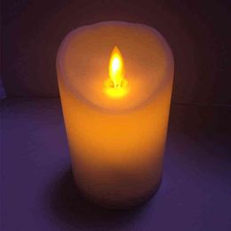 Realistic Plastic flameless candles,Yellow swing electric bougie decoratif ,Led Candle Light battery opearted fake candles H1222
