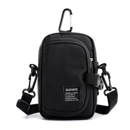 mens outdoor multifunction small waist packs nylon leisure sports mobile phone shoulder bag backpack coin key purse