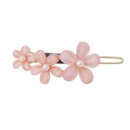 Hair Clips & Barrettes Korean Version Small Fresh Flower Hairpin Ins Alloy Frog Button Word Clip Bangs
