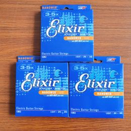 3 Sets Elixir electric Guitar Strings Nanoweb ultra thin coating 12002 12052 with anti-rust plain steels guitar-strings