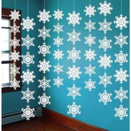 Romantic Snowflake Curtain Outdoor Decoration for Home Navidad Garlands Christmas Decor Xmas WY1386