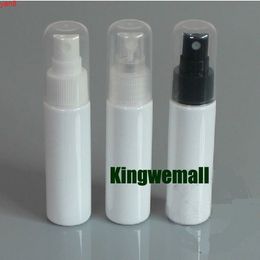 300pcs/lot PET Small ATOMIZERS 30ml Perfume Spray White Plastic Bottles with Full Cover For Cosmetic Packaginggood qualty