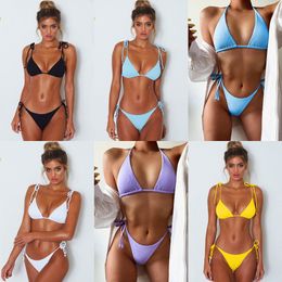 2020 Sexy Bikinis Women Bikini Set Push Up Swimsuit String Swimwear Brazilian Biquini Thong Bathing Suit Swimming Suit For WomenX0523