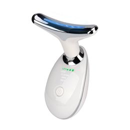 Remove Double Chin Neck Device Face Slimming Lifting Massager EMS Vibration Photon Heating Therapy Wrinkle Remover