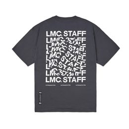 Electric hip man LMC STAFF 20FW all employees swirl printing loose round neck short-sleeved T-shirt 2021