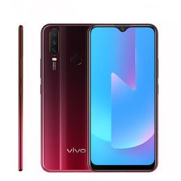 Original Vivo U3x 4G LTE Cell Phone 6GB RAM 64GB ROM Snapdragon 665 Octa Core Android 6.35" LCD Full Screen 13MP OTG 5000mAh Fingerprint ID Face Smart Mobile Phone