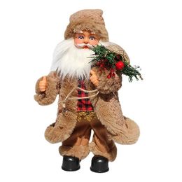 Novelty Items Christmas Decorations Electric Santa Claus Doll Music Dancing Ornaments Creative Xmas Home Decor Kid Toy Gift