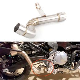 Motorcycle Exhaust Modified Catalyst Eliminator Middle Link Pipe for BMW F750GS F850GS 2018-2021 Motorcycle Muffler Collect Pipe