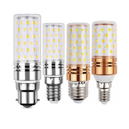 E27 E26 B22 E14 12 W 16 W SMD2835 LED Ampul Mum 110 V 220 V 230 V Enerji Tasarrufu Sıcak Serin Beyaz Leds Mısır Lambası Bombillas Ev Işık