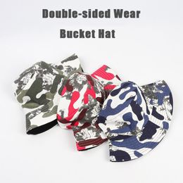 Outdoor Double-sided Wear Hiking Camping Huting Jungle War Camouflage Cap Plaid Cloth Men Military Sun Fishing Tactical Hats