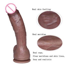 NXY Dildos Kin Feeling - Lifelike Female Penis, Soft and Sexy Huge False Double-layer Masturbation Device, Silicone Suction Cup False1213