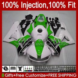 Injection Body For HONDA CBR 600RR 600CC 13-20 57No.38 CBR600 CBR 600 CC RR F5 13 14 15 16 17 18 19 20 White blk green CBR600RR 2013 2014 2015 2016 2017 2018 2019 2020 Fairings