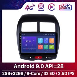 2 din Car dvd Radio Multimedia Video Player Navigation GPS Android For 2010-2015 Mitsubishi ASX Peugeot 4008