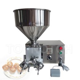 Dessert Shop Semi Automatic Kitchen Cream Puff Filling Machine Stainless Steel Bread Jam Injection Maker