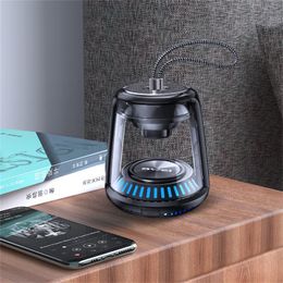 Horse lantern Speakers LED Waterproof Outdoor Bluetooth Speaker Portable Transparent Stereo Bass Clean Sound Mini Speakers Y666