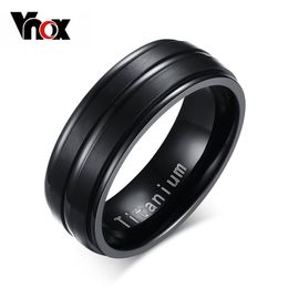 Wholesale-8mm Black Men Ring 100% Titanium Carbide Men's Jewelry Wedding Bands Classic Boyfriend Gift
